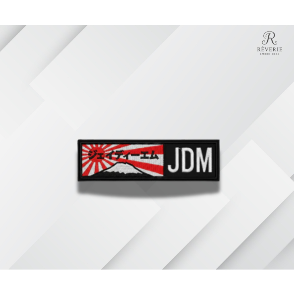 Iron Patch Embroidery JDM Style Automotive Japan Exclusive Design ...