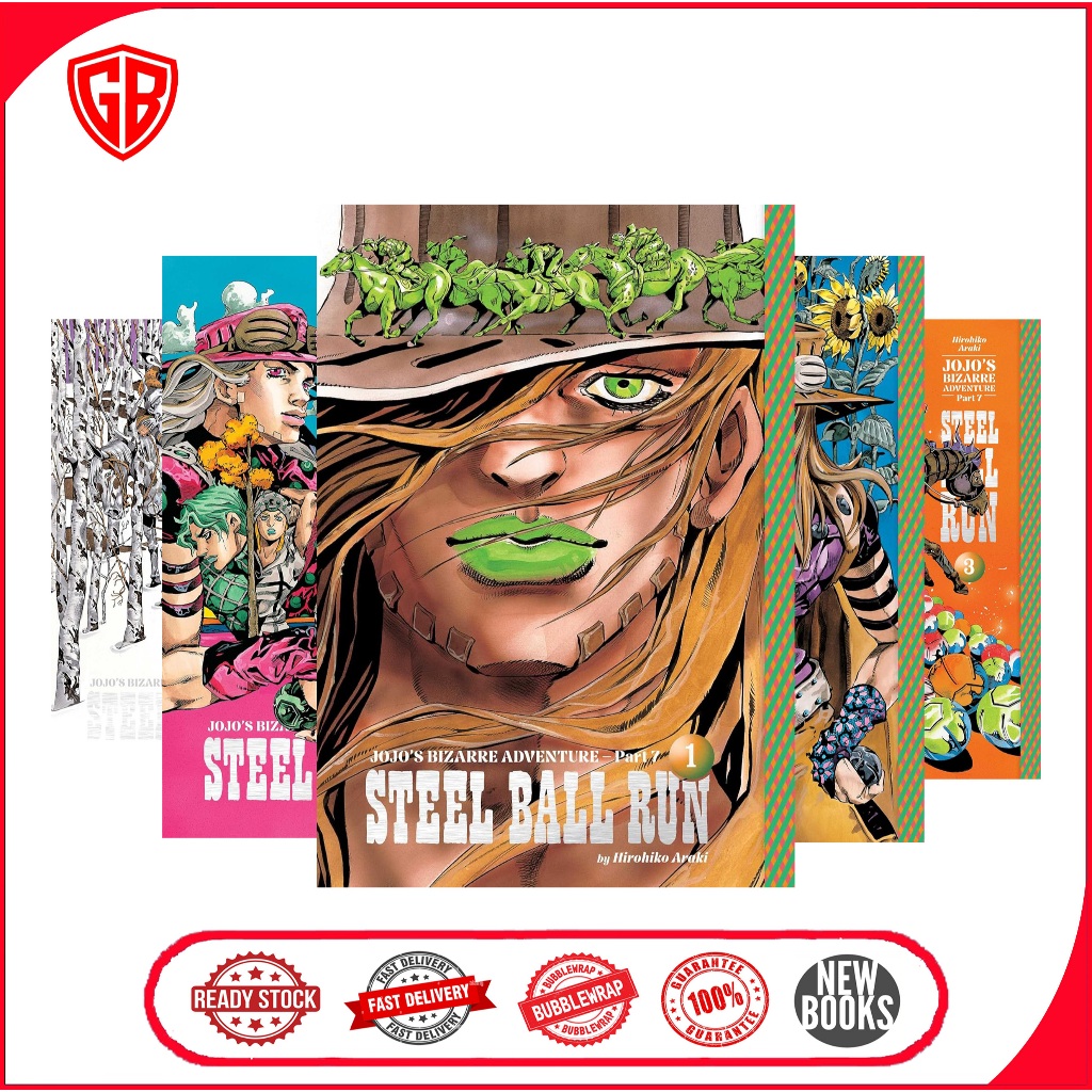 JoJo's Bizarre Adventure: Part 7- Steel Ball Run (7 Book Series ...