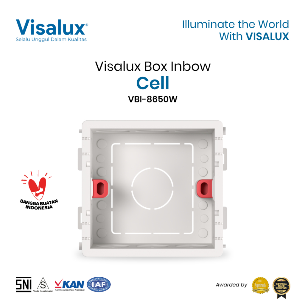 Visalux Cell Box Inbow Box Switch & Socket (CELL-VBI8650W) | Shopee ...