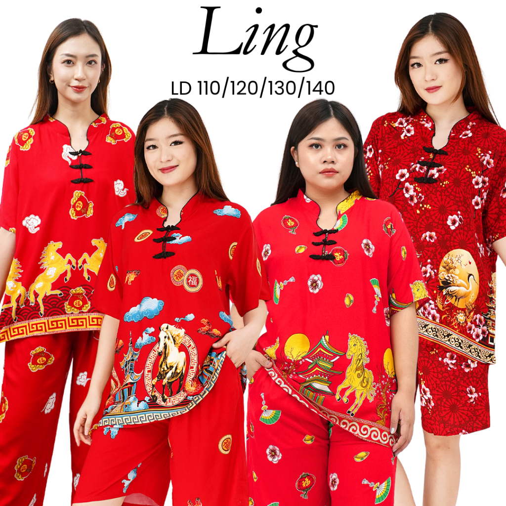 [ LING-Motif ] LD110/120/130/140 Chinese New Year Sleepwear Set 2026 ...
