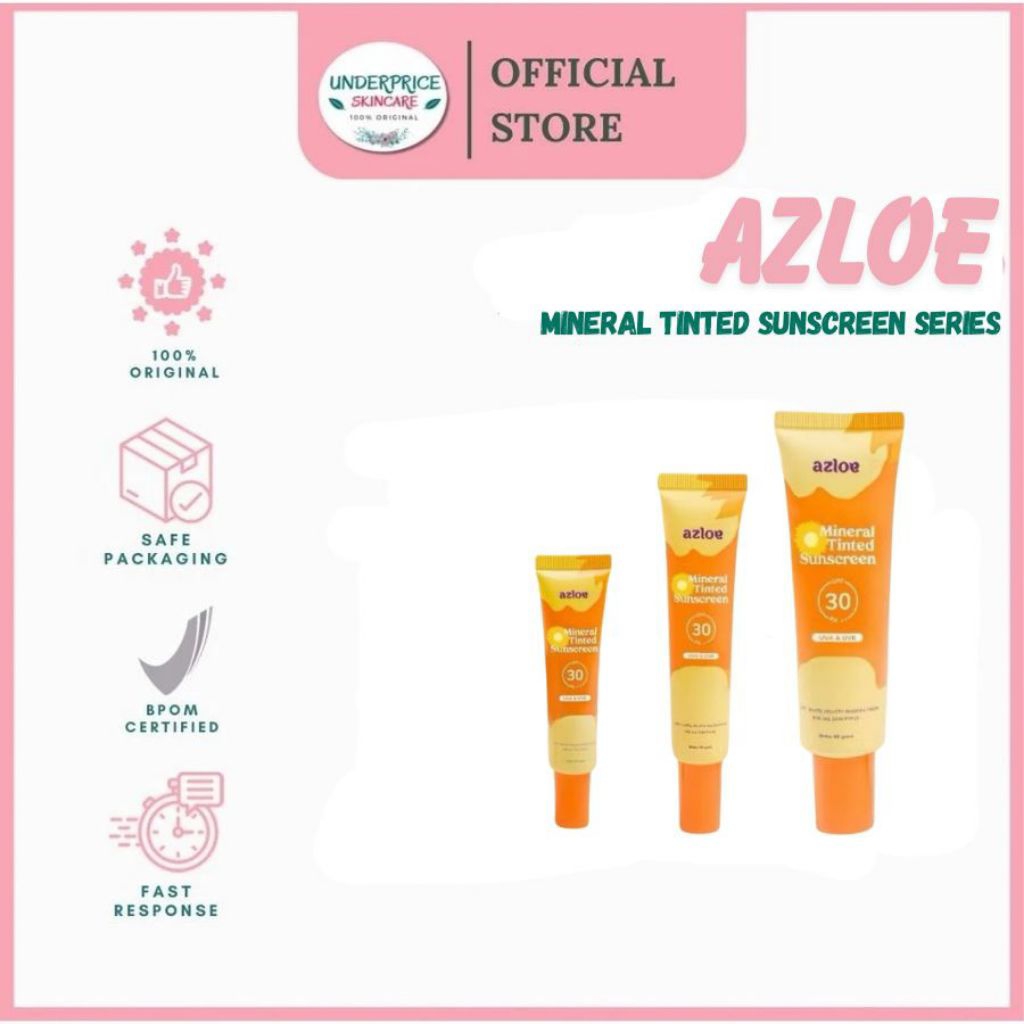 Azloe Mineral Tinted Sunscreen SPF 30 PA++ Series 20gr | 10gr | 40gr ...