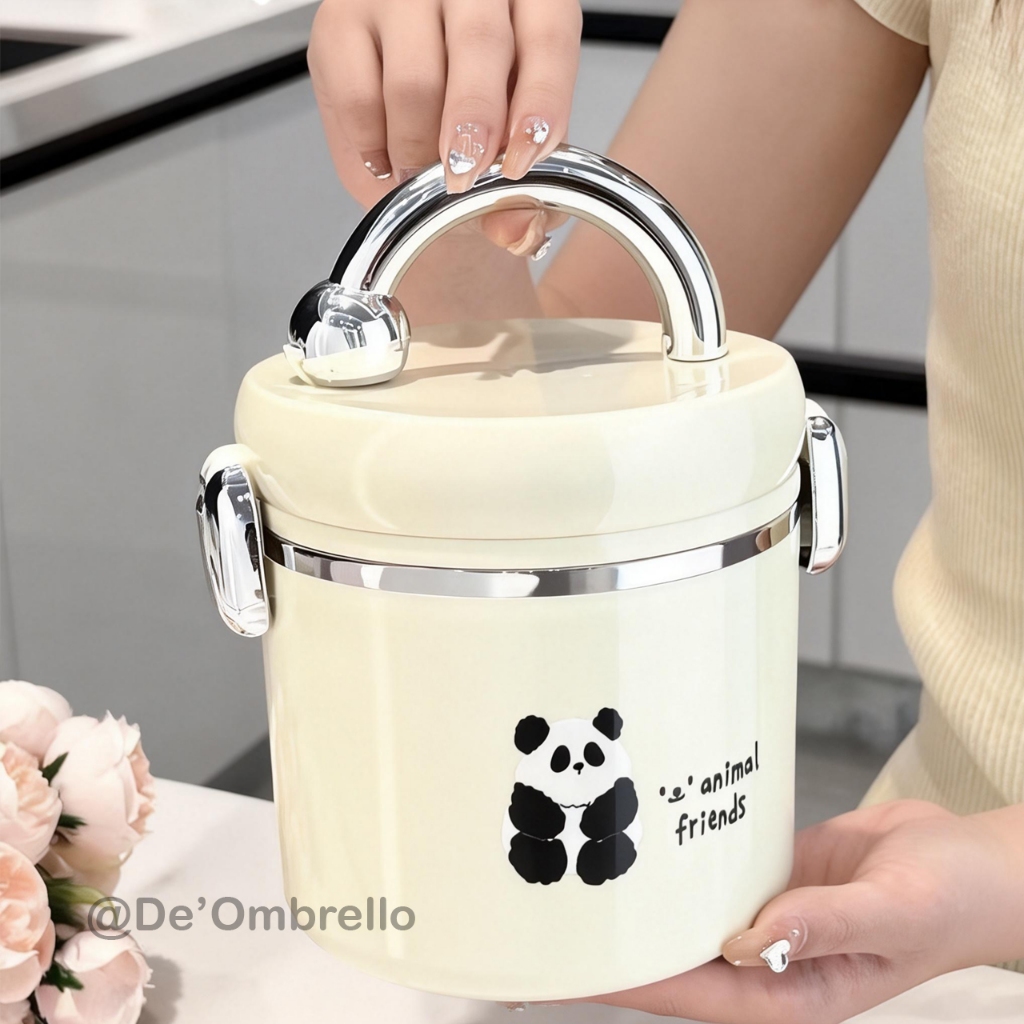 TERMOS SZ-01 Lunch Box SUS304 1300ML Free Sticker Panda/ Thermos Soup ...