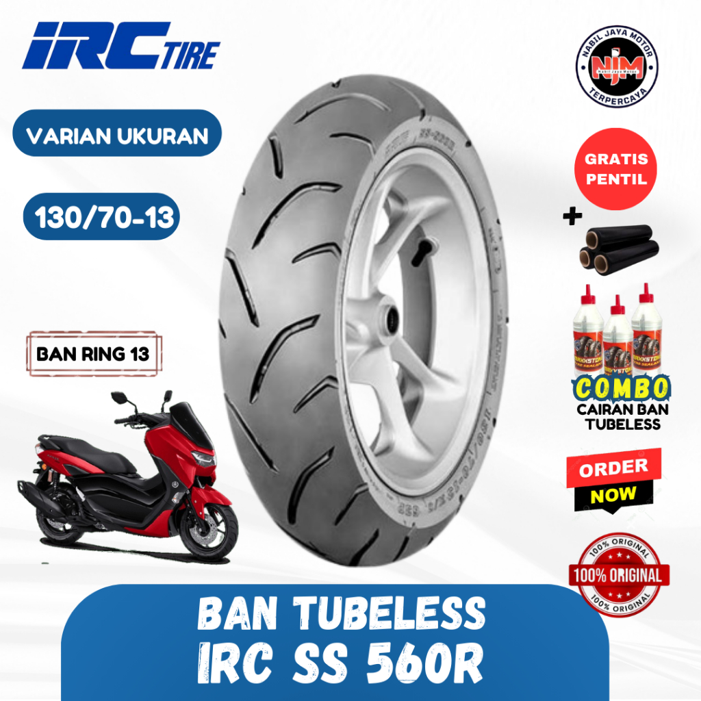 PCX 160 New REAR TIRE 130/70 - 13 IRC SCT-007 STANDARD SIZE