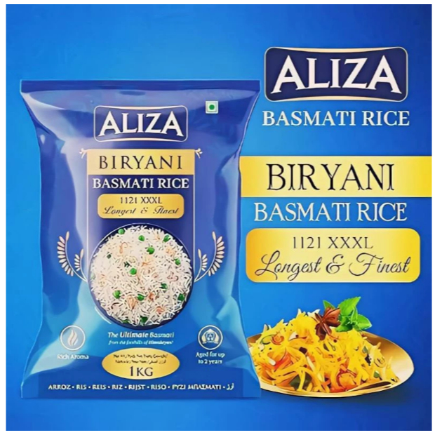 Aliza Premium Basmati Rice Biryani Basmati 1Kg Biryani Basmati Rice ...