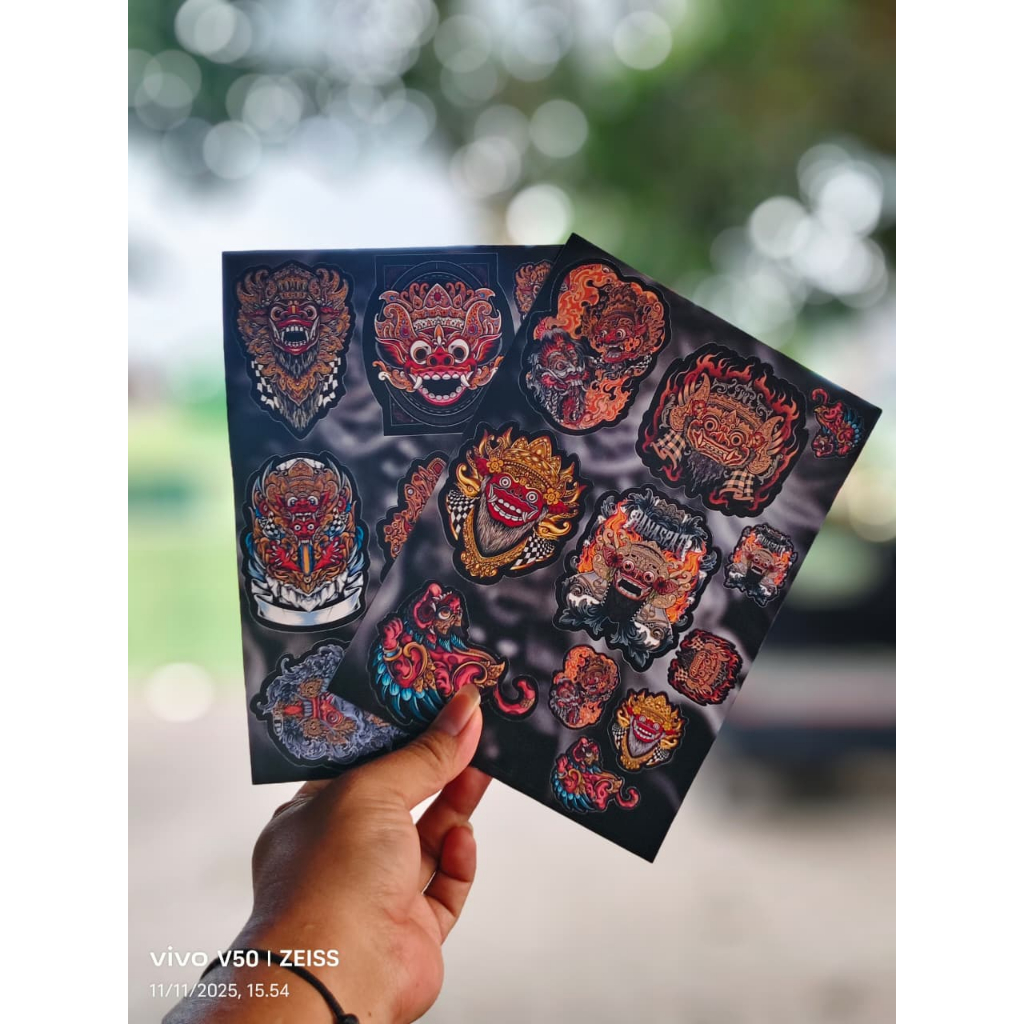 Balinese barong sticker pack - large barong stickers - Balinese barong ...