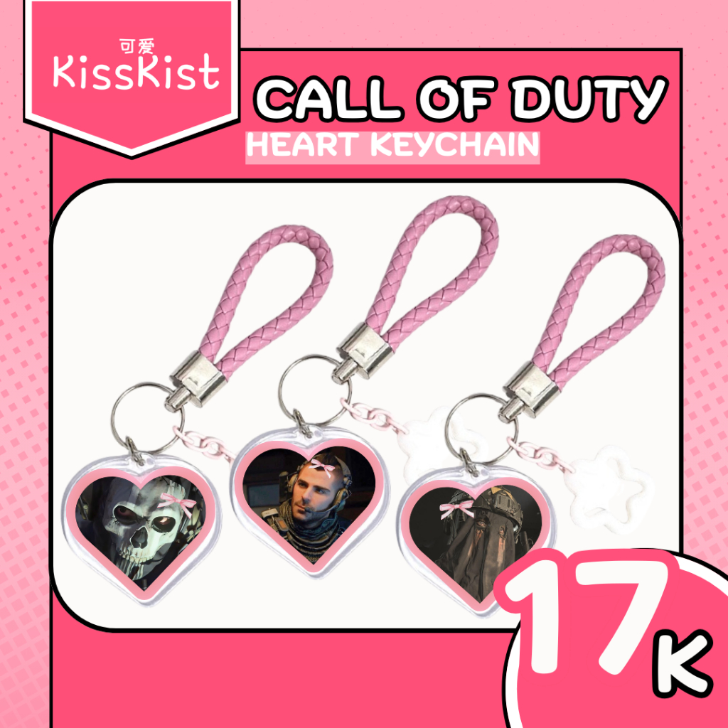 Fanmerch Call of Duty Modern Warfare MW 2022 & 2009 Warzone WZ Keychain ...