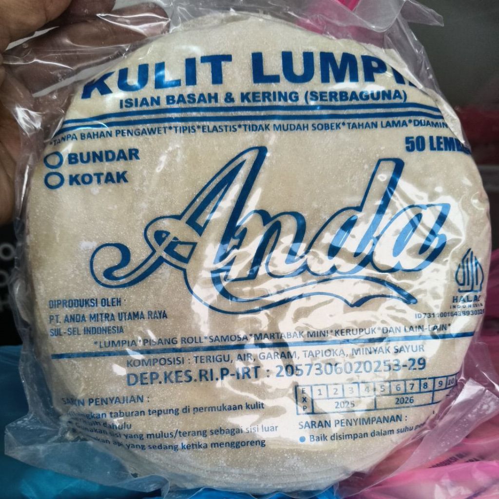 Spring roll dumpling wrap, 50 sheets | Shopee Malaysia