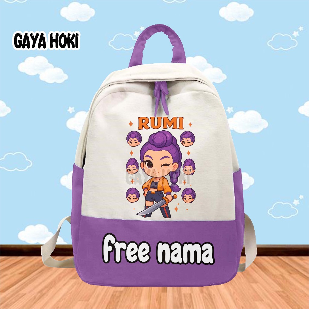 [FREE NAME] Backpack for Kindergarten,/, Elementary School, Rumi, Kpop ...