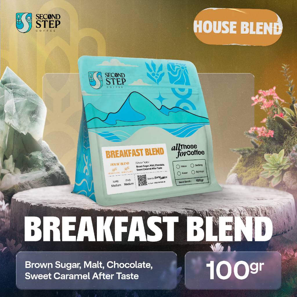 Second Step Coffee Gold Breakfast Blend Espresso Coffe Bean 100g ...