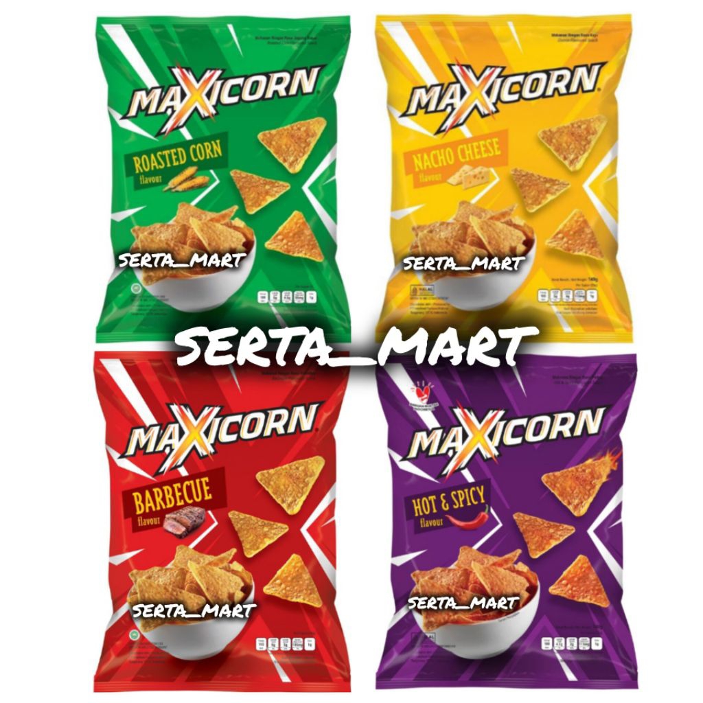 Maxicorn Corn Snack 55g 140g/ - Maxi corn BBQ Roasted Corn/ Nacho ...