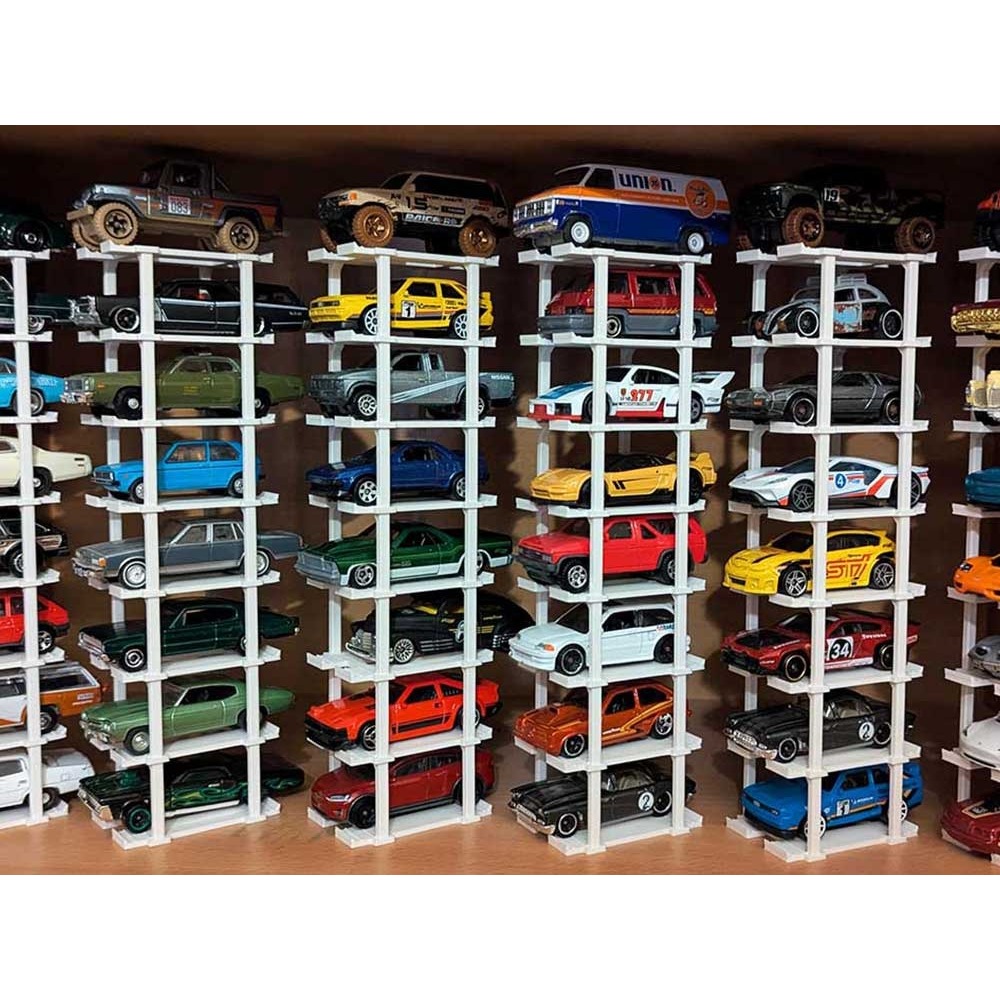 Hot Wheels Stackable Display Garage - Modular Tiered Parking Rack 1:64 ...