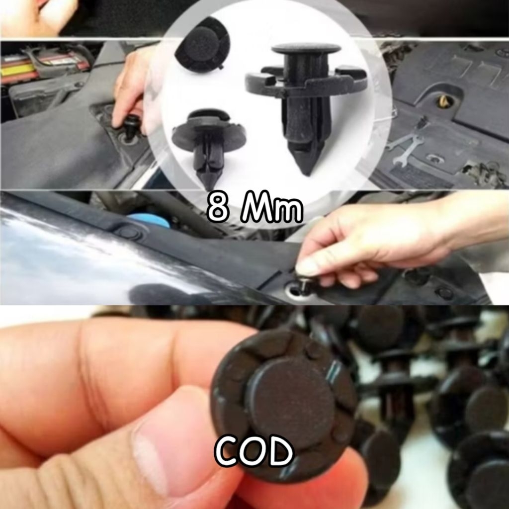 UNIVERSAL CAR BUTTON CLIP FOR DOOR TRIM BUMPER LINER FENDER CAR FENDER ...