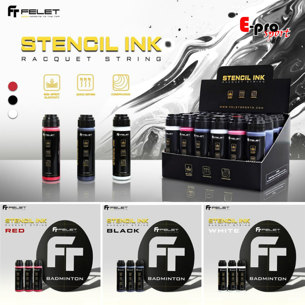 Stencil Ink Logo Racket Felet Original String Ink Pen | Shopee Malaysia