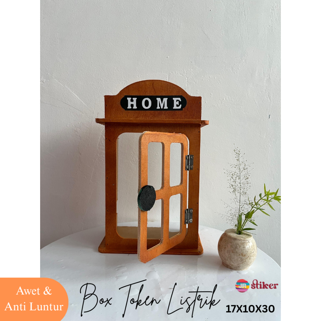 MDF Wood Electric Token Box Telephone Model Aesthetic Design | Shopee ...