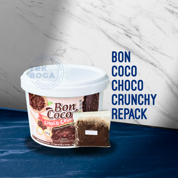 (Repack) BonCoco Crunchy Chocolate (200 gr) Choco Jam Topping Filling ...