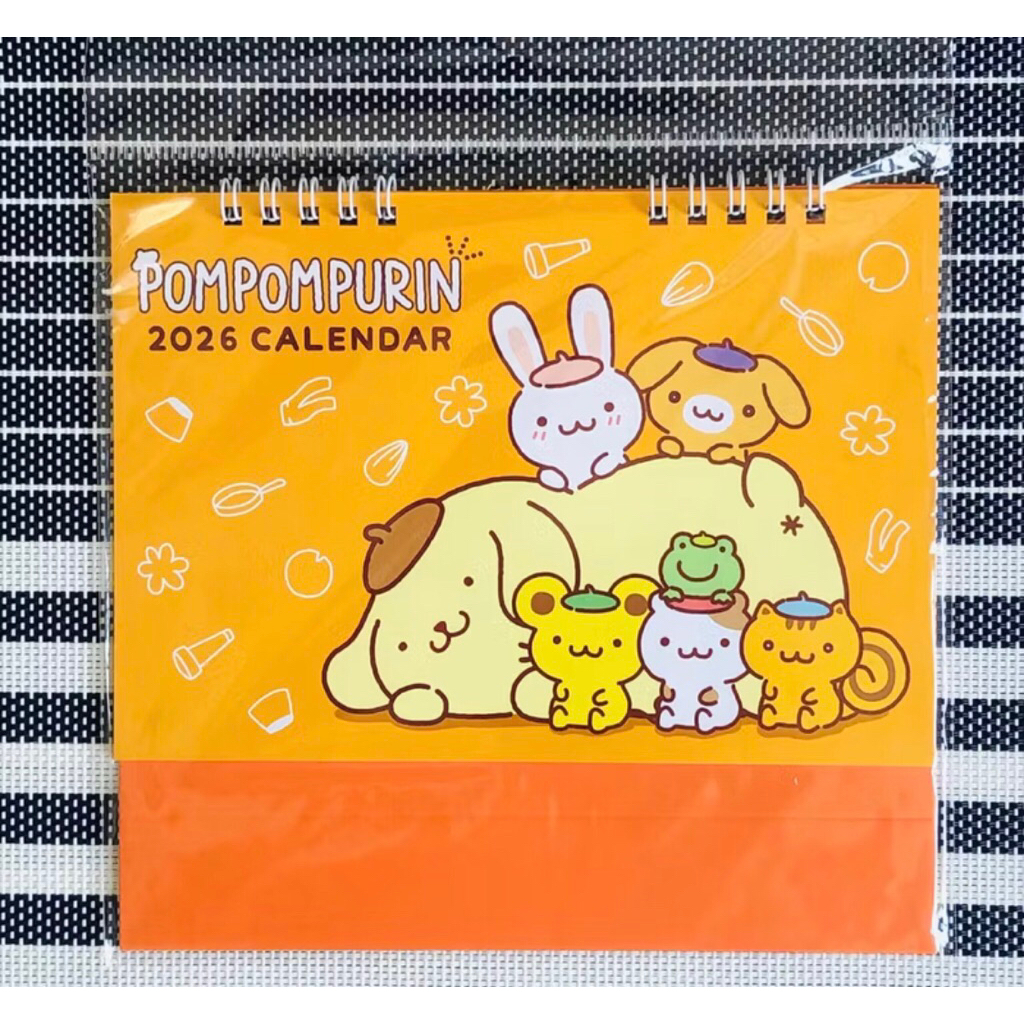 Sanrio edition pompompurin hangyodon Sanrio Character Calendar 2026