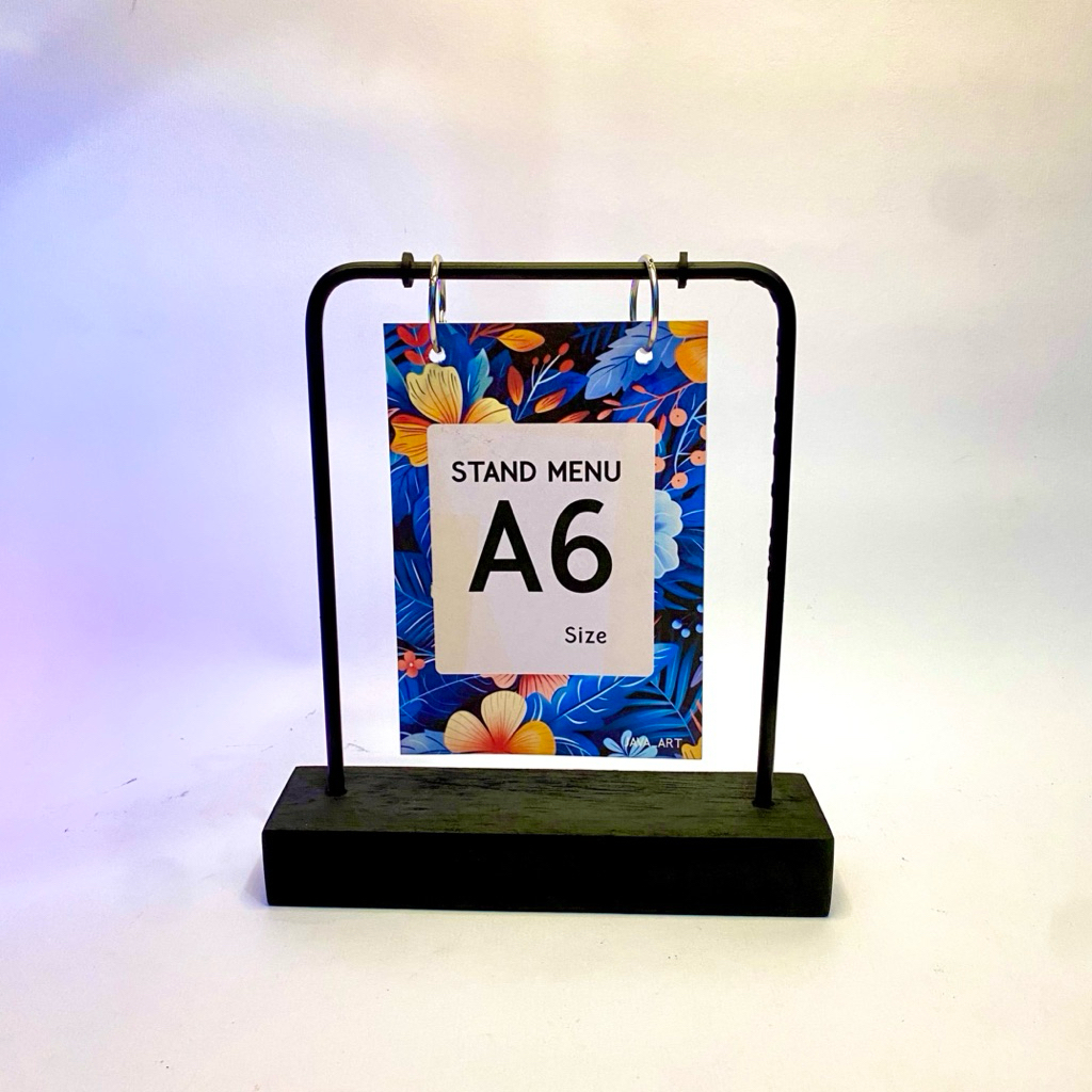 MENU STAND Ring A6 PORTRAIT BLACK EDITION INDUSTRIAL CALENDAR PHOTO ...