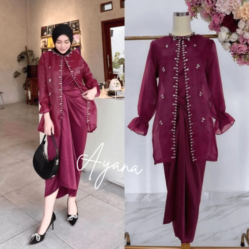 Jemma Women's 2026 Eid Gamis Set | Latest Gamis Model Satin Silk ...