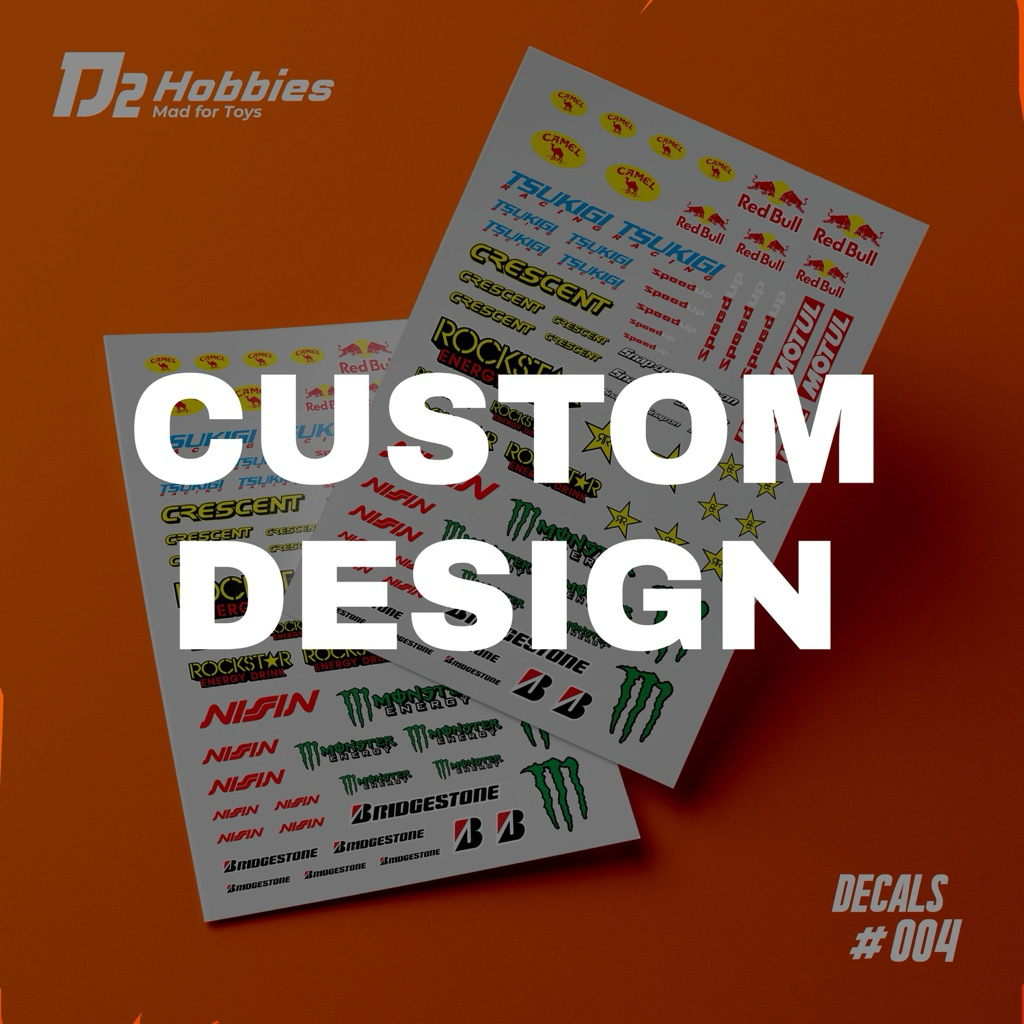 Custom designs water slide decal Tamiya mini 4wd | Shopee Malaysia