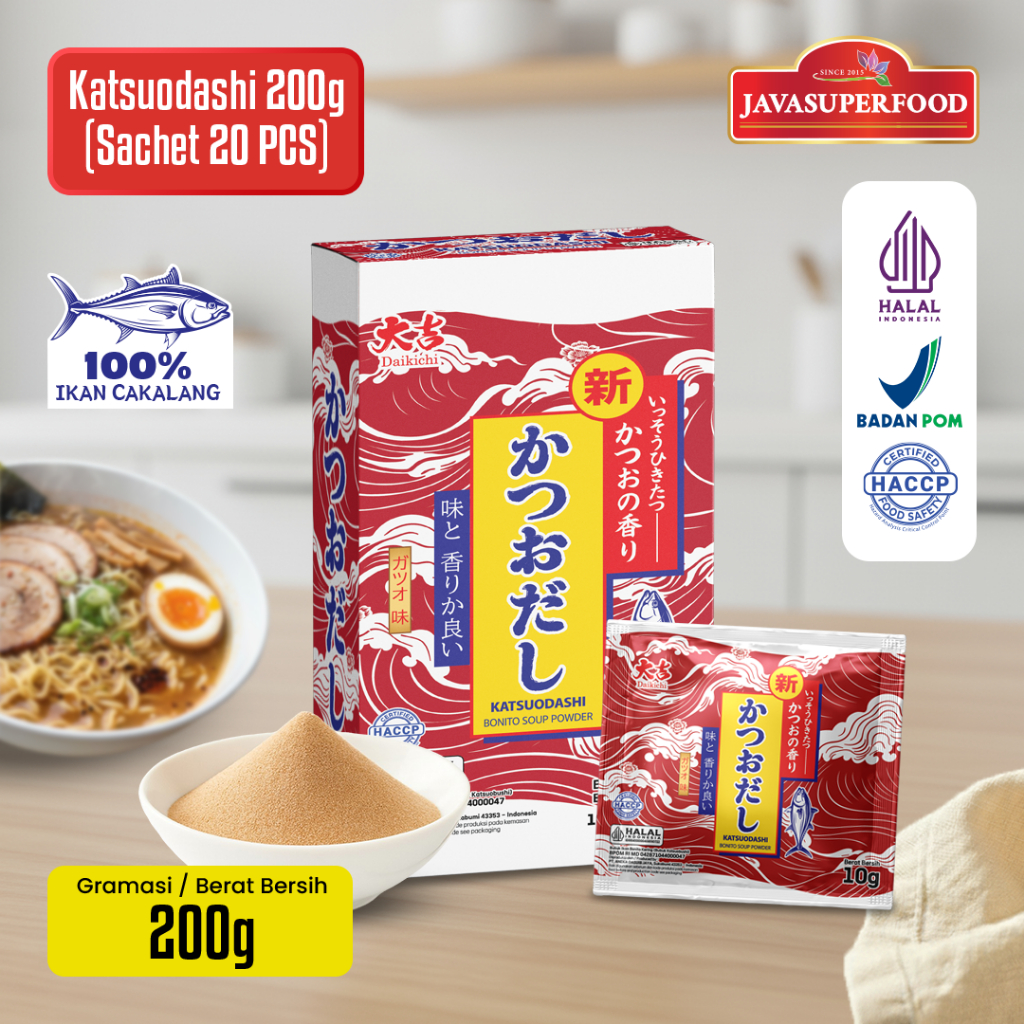[HALAL] HONDASHI KATSUDASHI BONITO SOUP POWDER SACHET 200 GR (CONTENTS ...