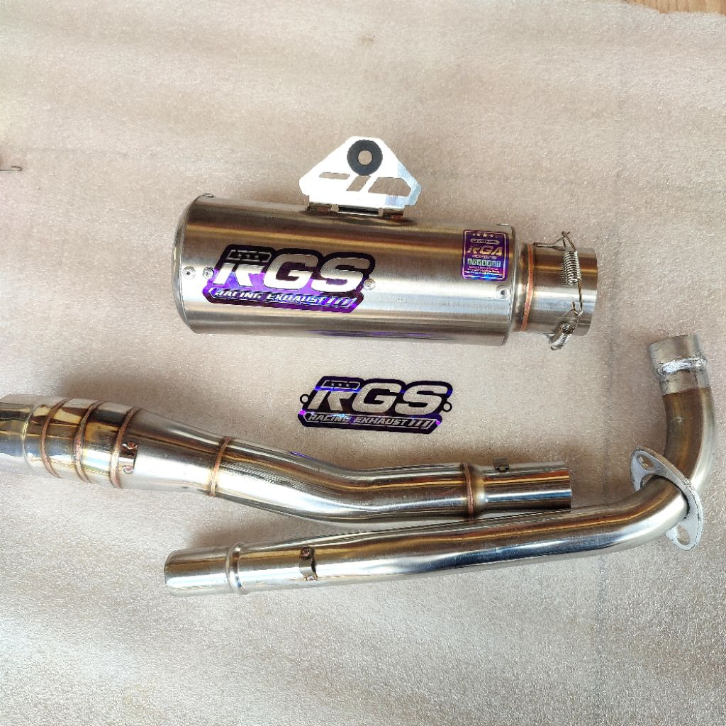 ORIGINAL RGS EXHAUST DPJ GP1 SARANGAN HALF AND FULL PNP ALL BEBEK ...