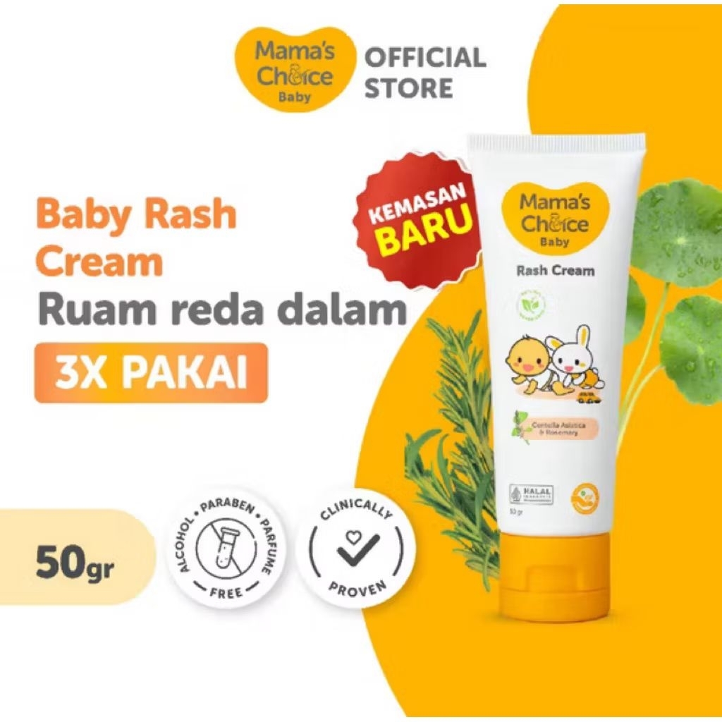 MAMA'S CHOICE RASH CREAM - RASH CREAM Milk RASH, Prickly Heat, and Skin ...