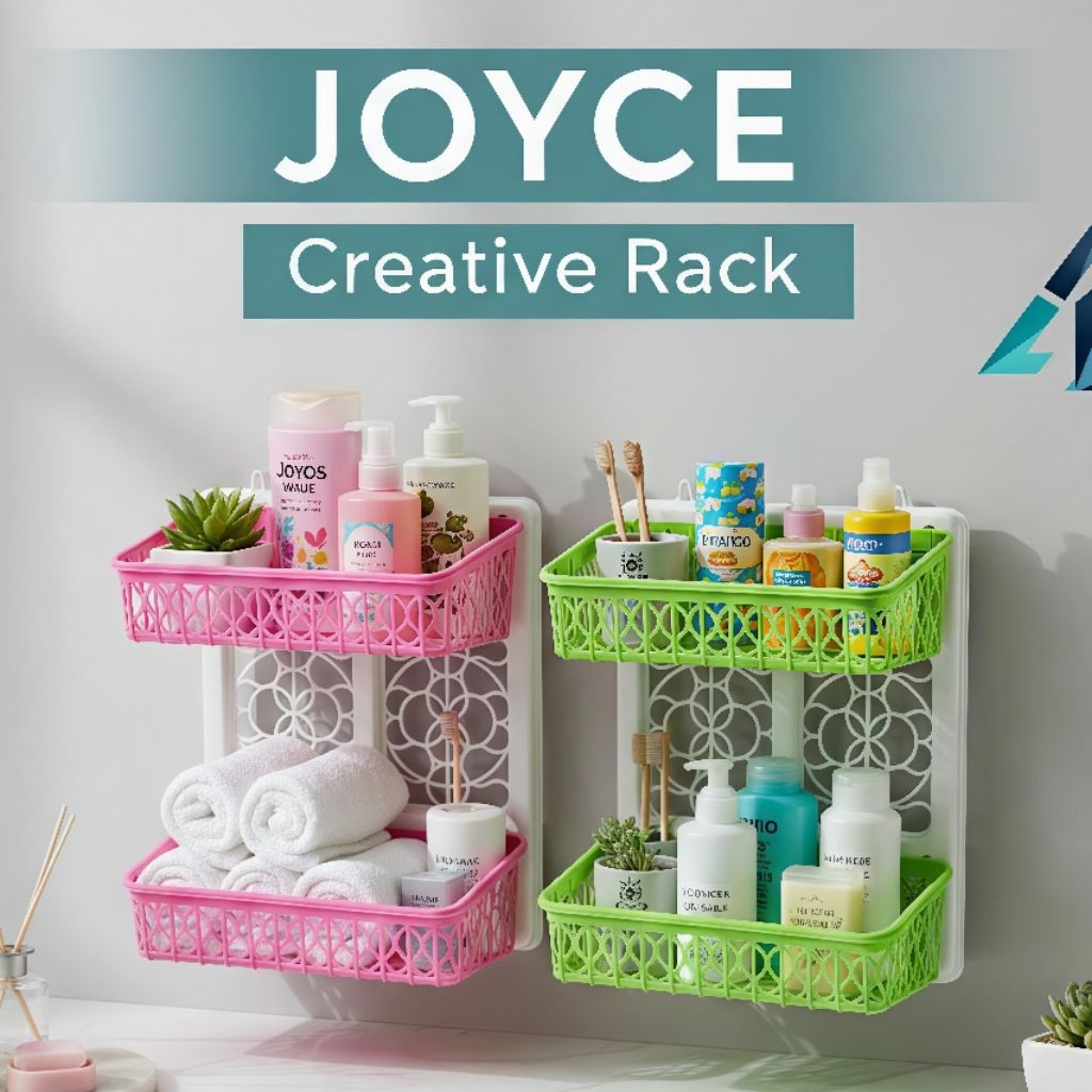 Plastic Shampoo Rack Bathroom 2-Tier Rack Shampoo RackJoyce Bathroom ...