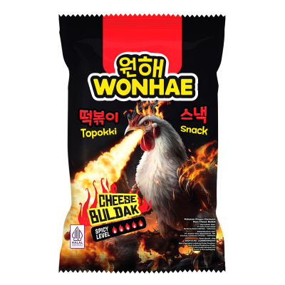  Wonhae Topokki Snack Cheese Buldak 80 grams 