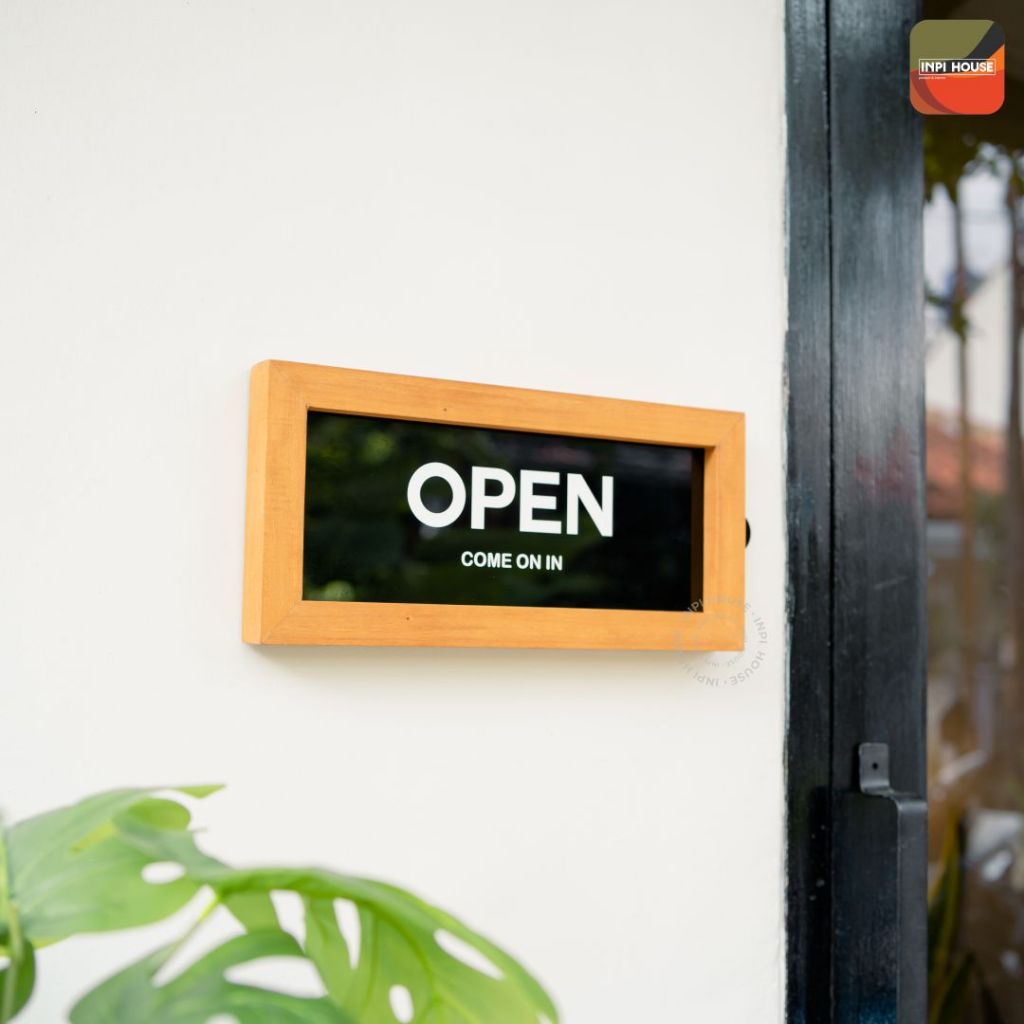 INPI HOUSE Open Closed Signage - Open & Close Sign Board - Acrylic ...