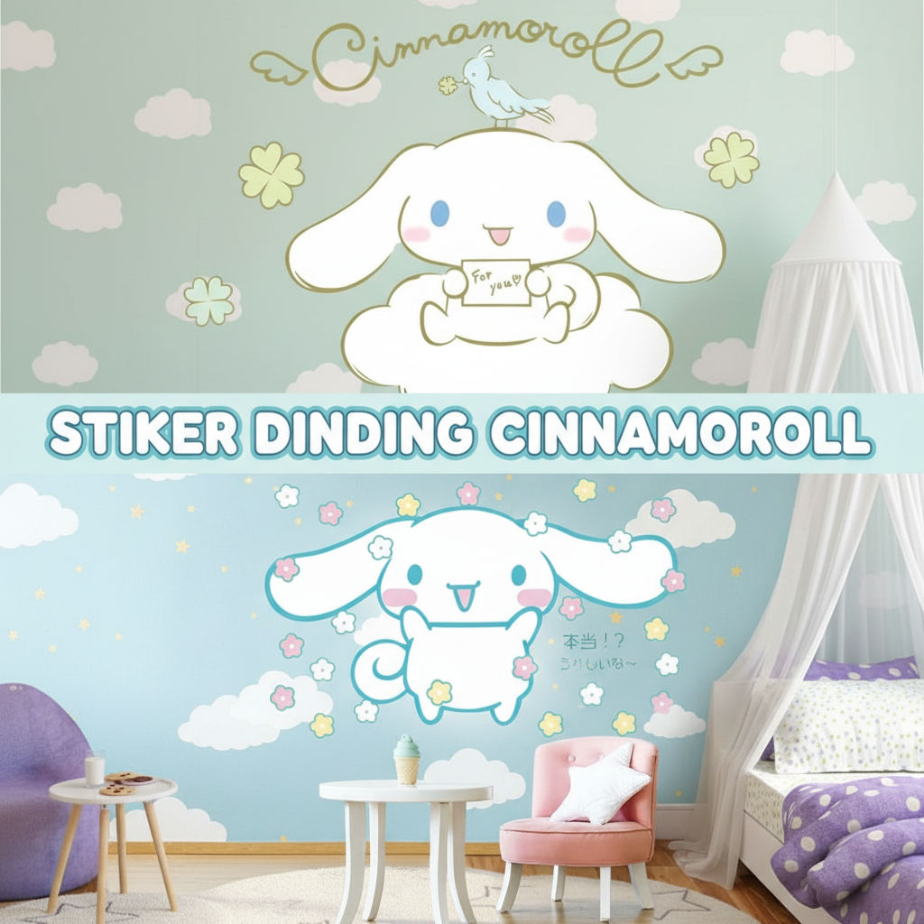 WALLSTICKER WALL STICKER CINAMOROL MOROL CUTE CHILDREN'S BEDROOM ...