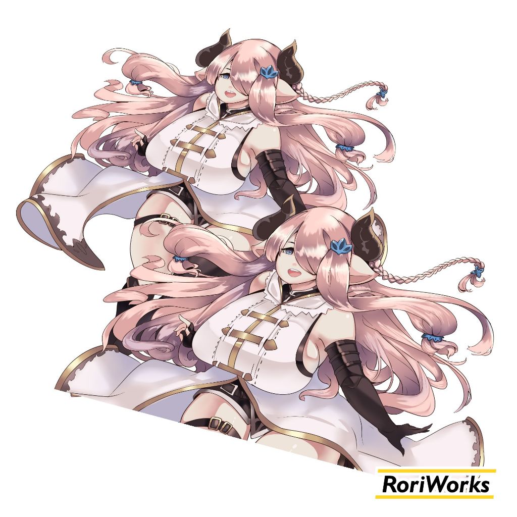 Kiss cut sticker - Narmaya | Granblue Fantasy | GBF | Shopee Malaysia