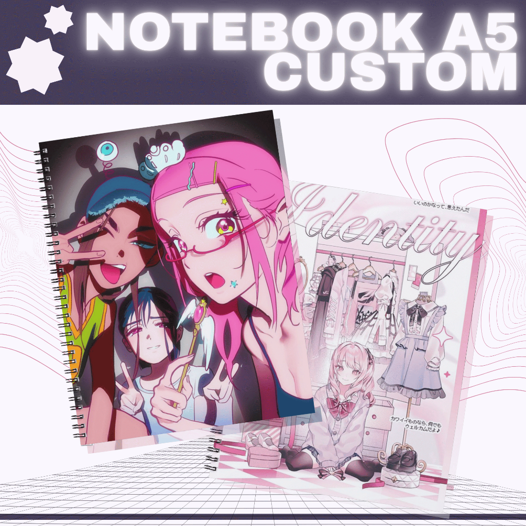 A5 CUSTOM ANIME NOTEBOOK/MANGA/MANHWA/MANHUA/SERIES/KPOP/GAME/IDOL ...