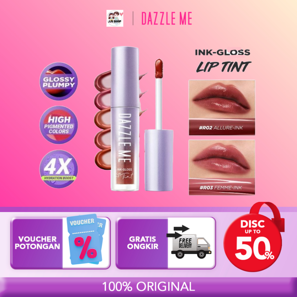 dazzle me Ink-Gloss Ink Gloss Lip Tint Watery Ink Gel Liptint Long ...