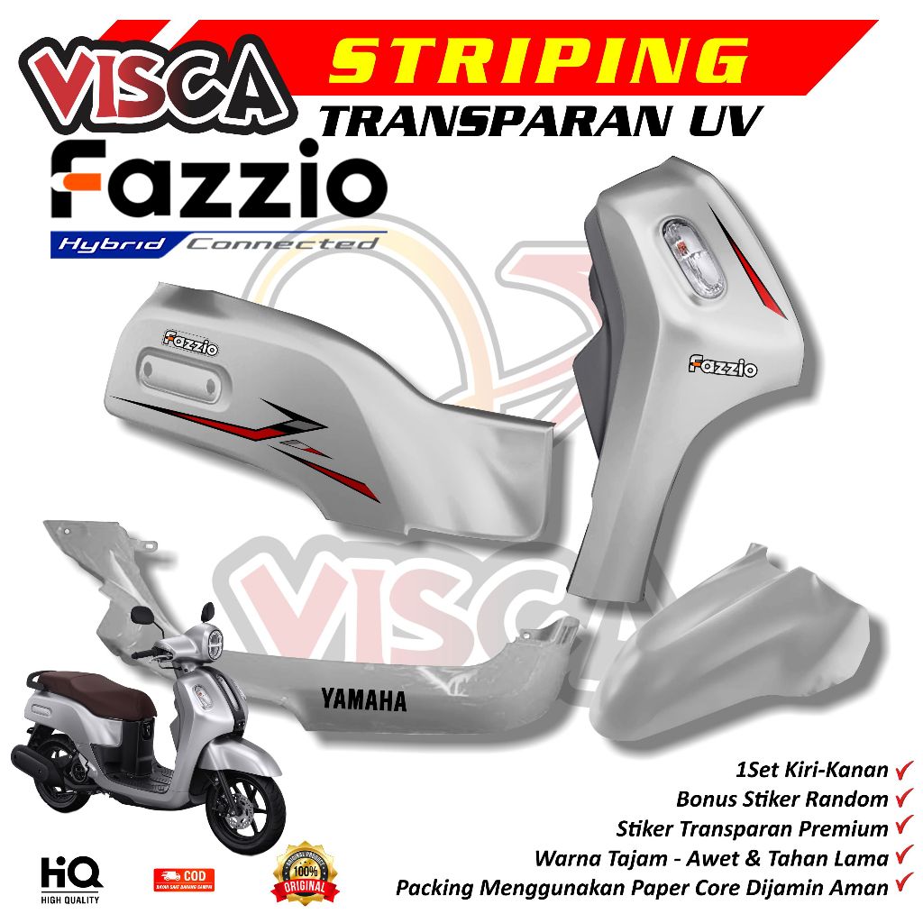 FAZZIO Transparent Striping Simple Design Simple Variation 3 | Shopee ...