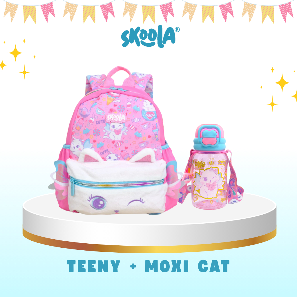 Skoola School Bag and Drink Bottle for Boys and Girls PAUD TK BPA FREE ...