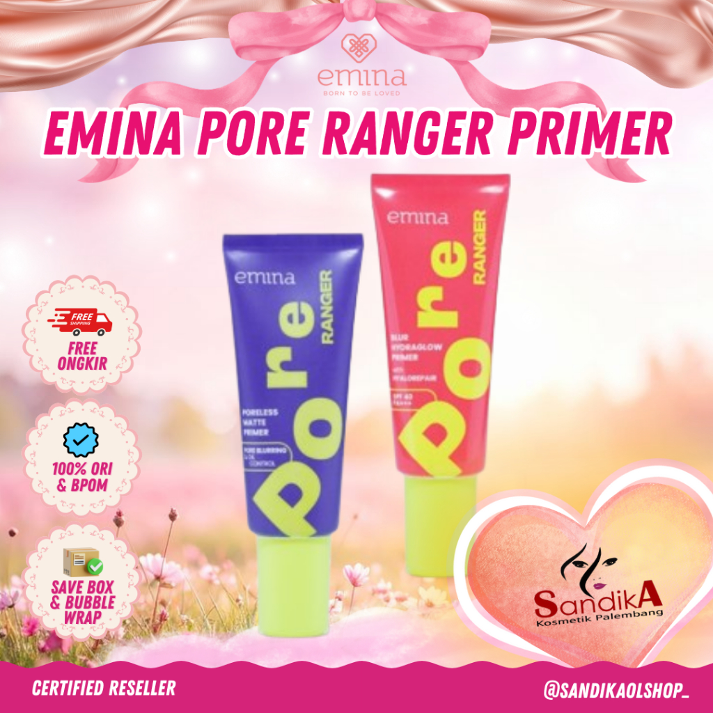Emina Pore Ranger Total Poreless Primer & Blur Hydraglow Primer 20 ML ...
