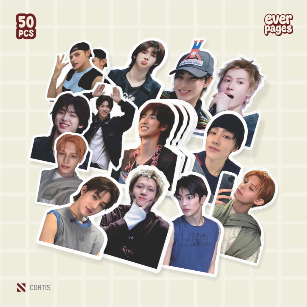 (50 Pcs) CORTIS Pack & Cortism Member Stickers (Keonho, Juhoon ...