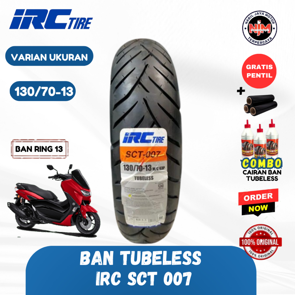 PCX 160 New REAR TIRE 130/70 - 13 IRC SCT-007 STANDARD SIZE