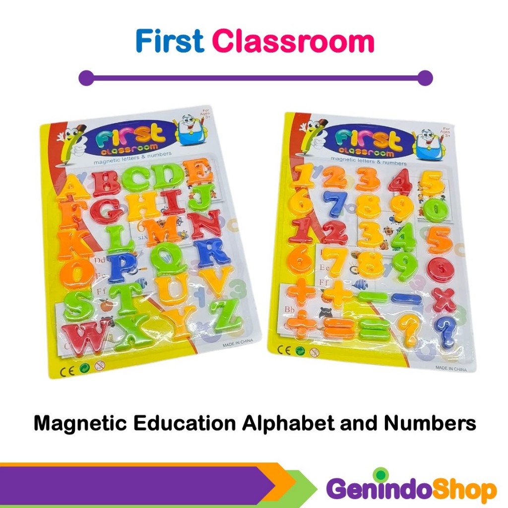Magnetic Educational Alphabet and Numbers Magnetic Educational Alphabet ...