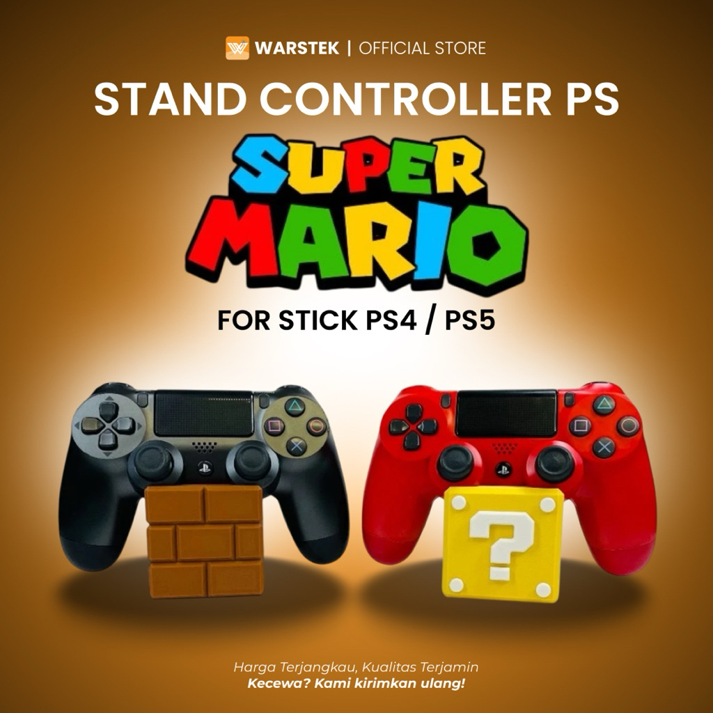 PS4 PS5 Super Mario Brick Controller Stand and Question Mark – Unique ...