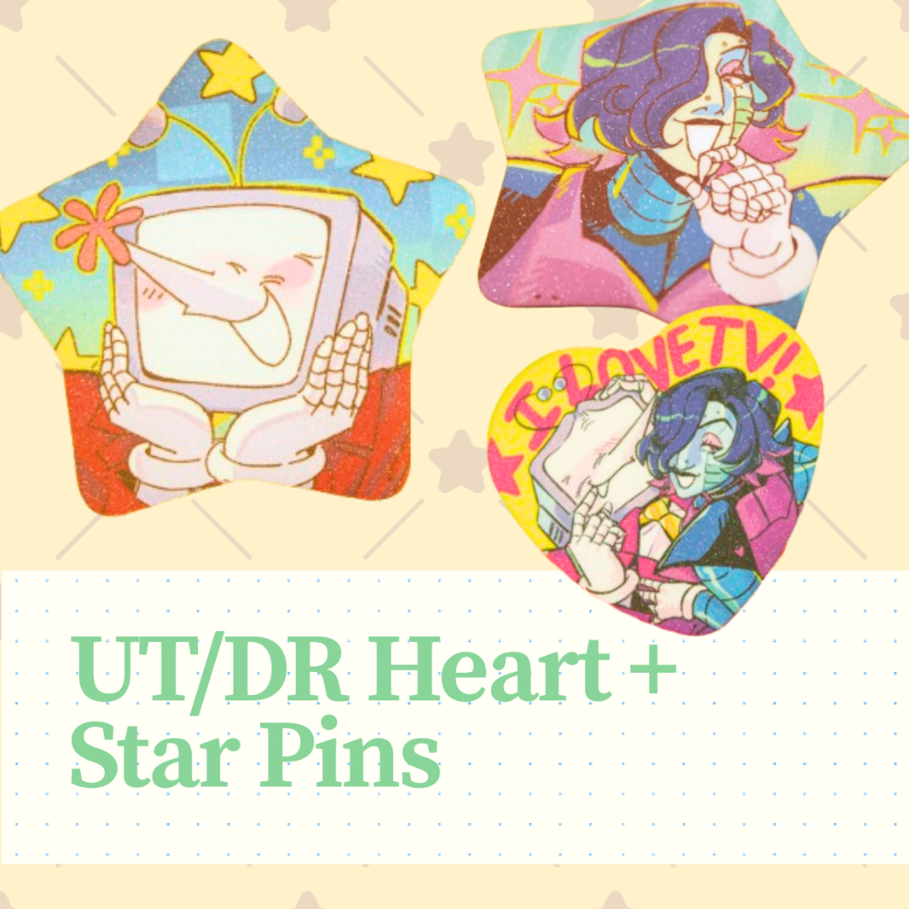 Undertale Deltarune Mettatton and Tenna Pins/ | Shopee Malaysia