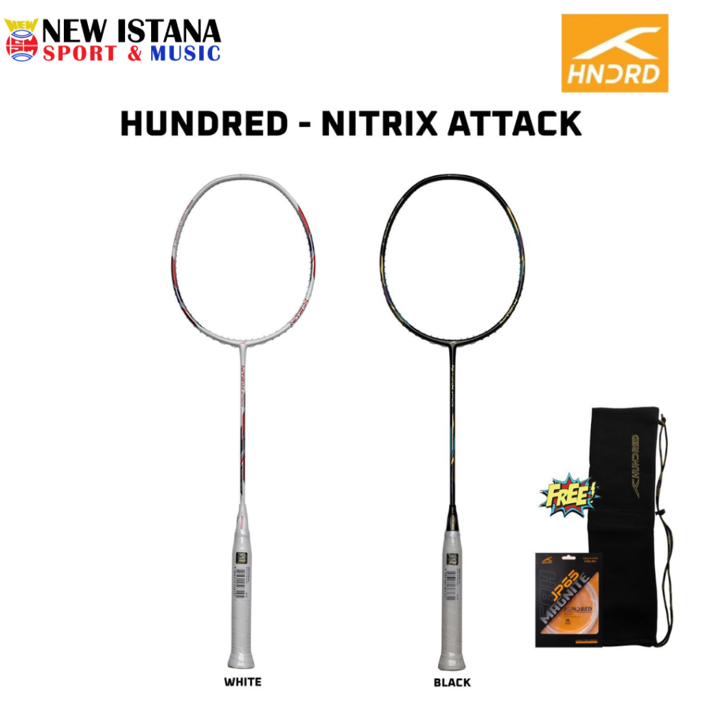 Hundred Nitrix Attack Badminton Racket | Shopee Malaysia