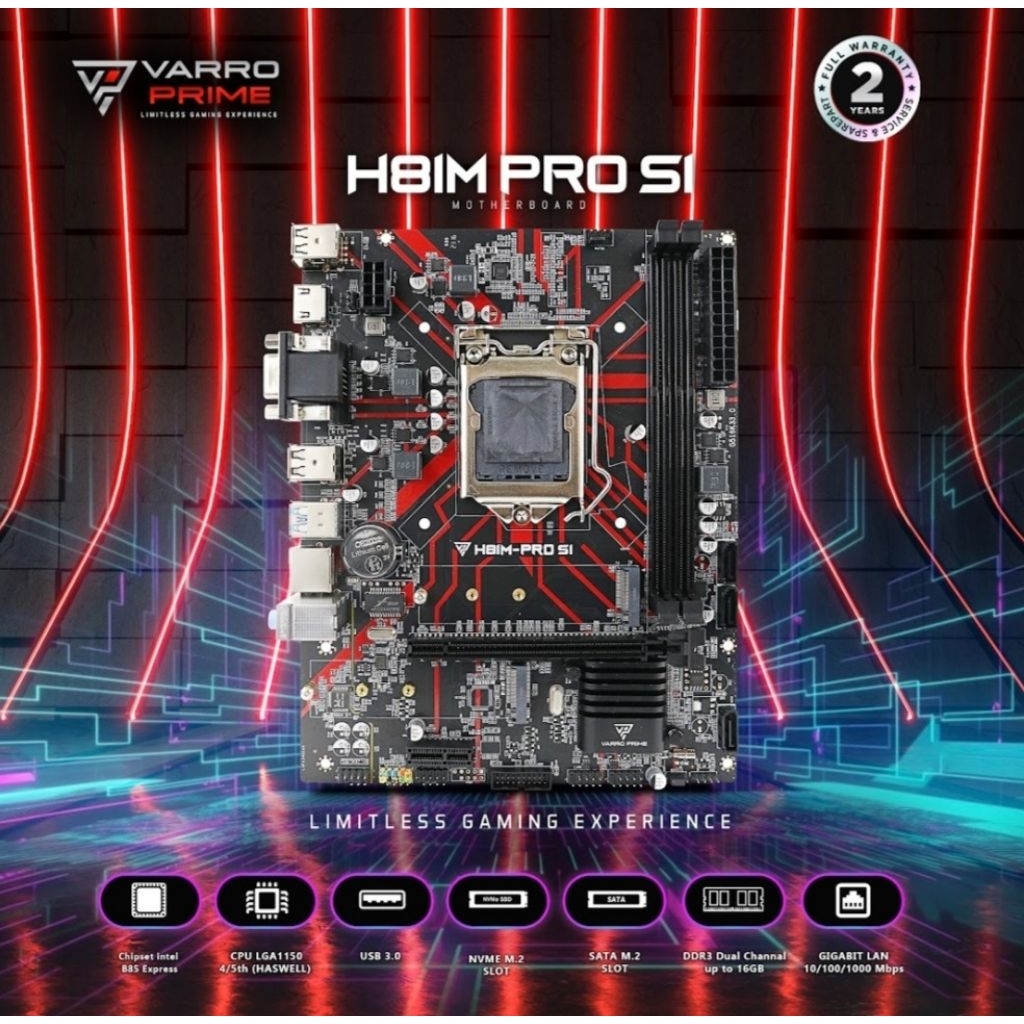 VARRO GAMING H81M Pro S1 Motherboard ( BIG Board ) | Shopee Malaysia