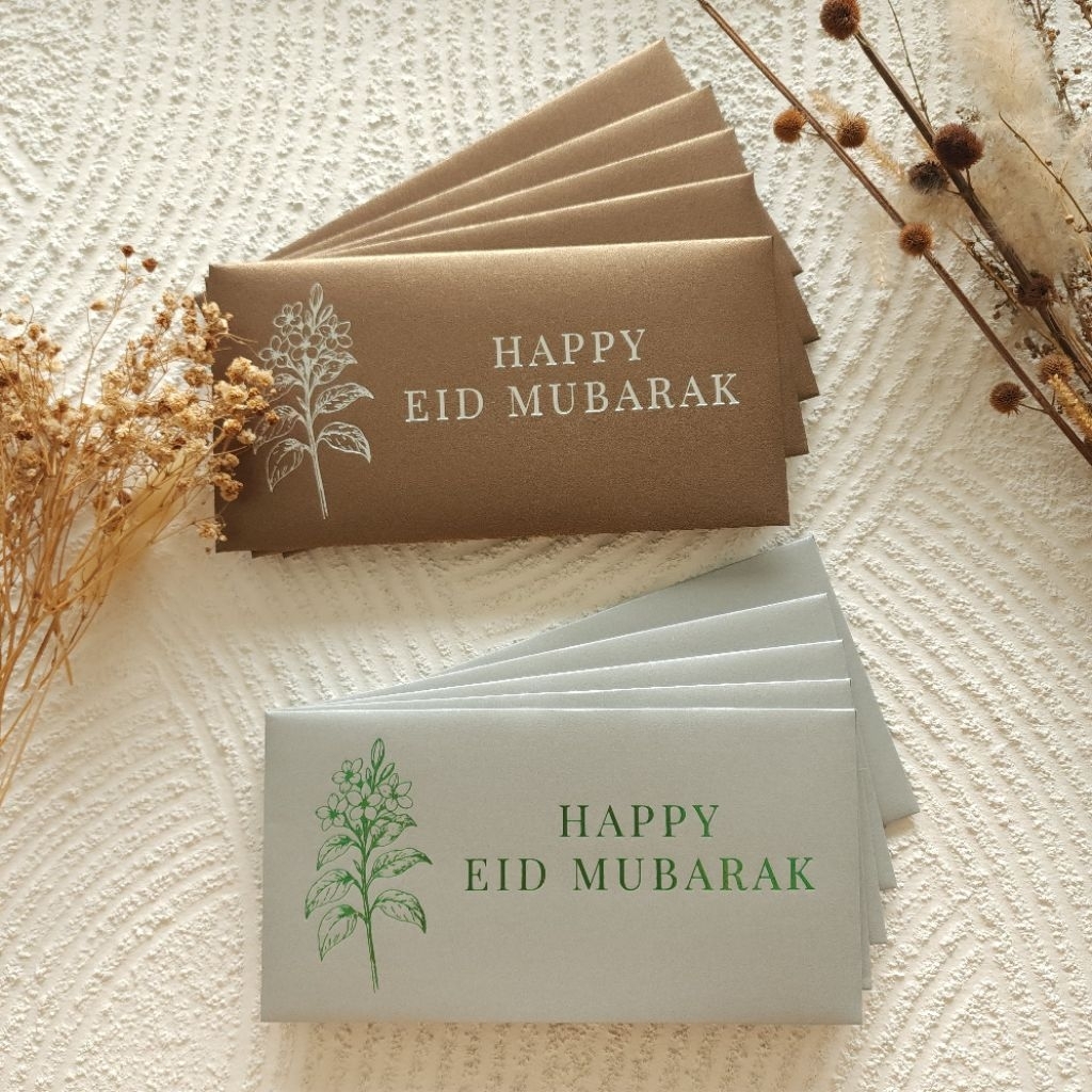 Large Horizontal Eid Angpau 9.5x18.5cm Eid al-Fitr Money Envelope/ Eid ...