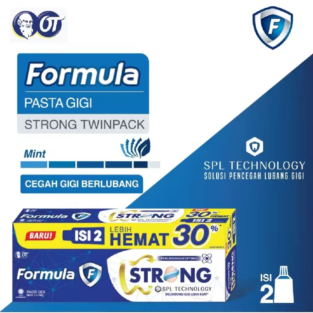 Strong Twin Pack Toothpaste Formula Contents 2 x 190g | Shopee Malaysia