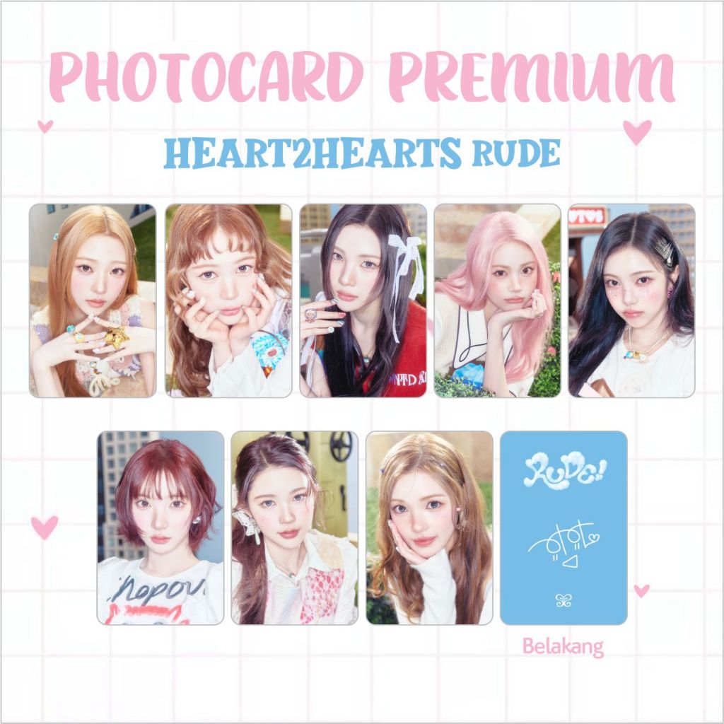 PHOTOCARD PC PREMIUM HEARTS2HEARTS H2H HATUHA THE CHASE STYLE RUDE