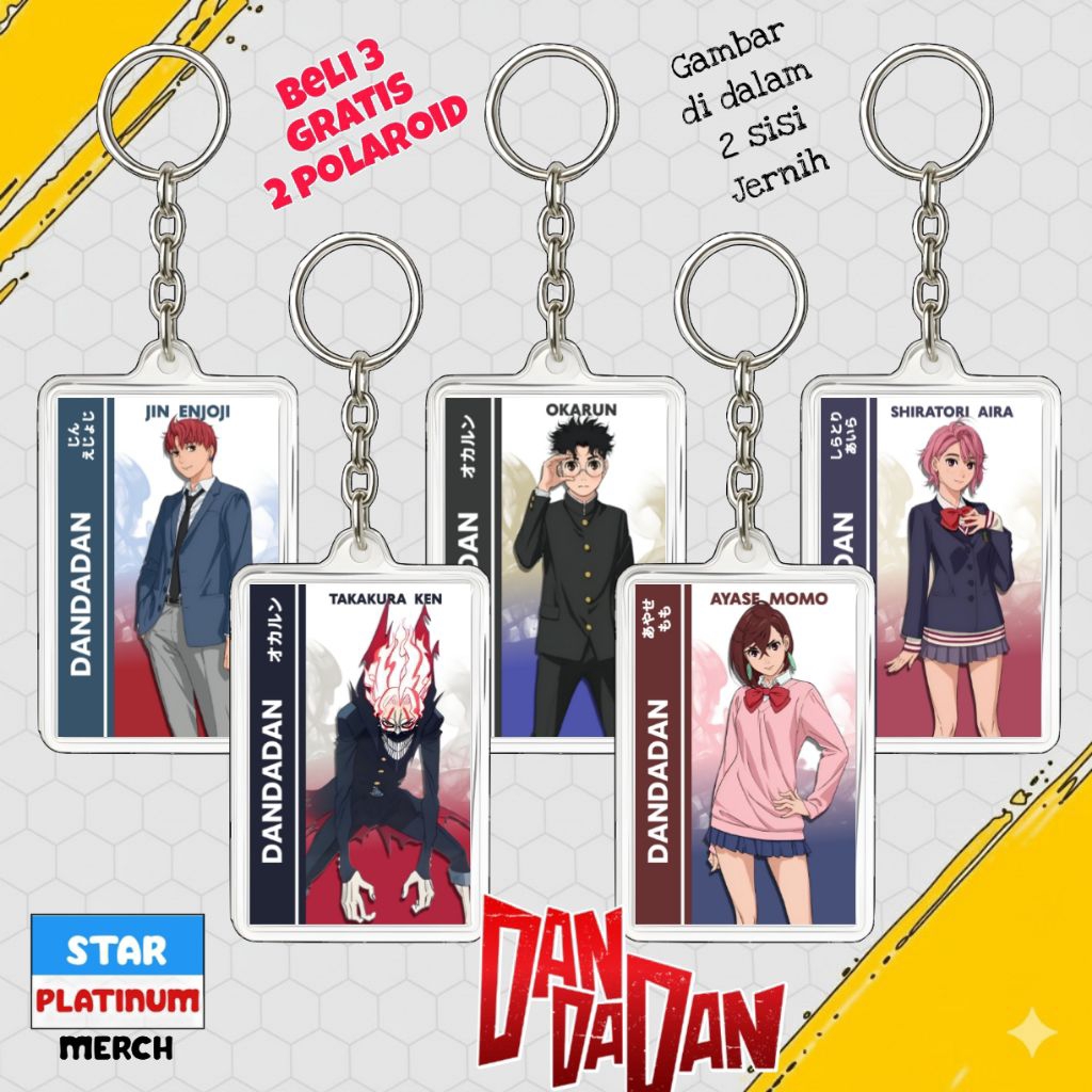 GANTUNGAN Danadan Keychain - Danadan Keychain - Anime Keychain ...