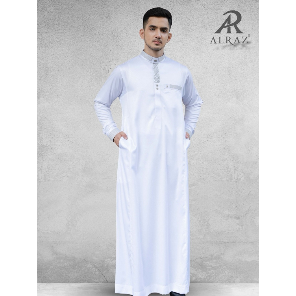 ALRAZ Thobe Korea Embroidery Long Sleeve Rasyid 081 | Shopee Malaysia