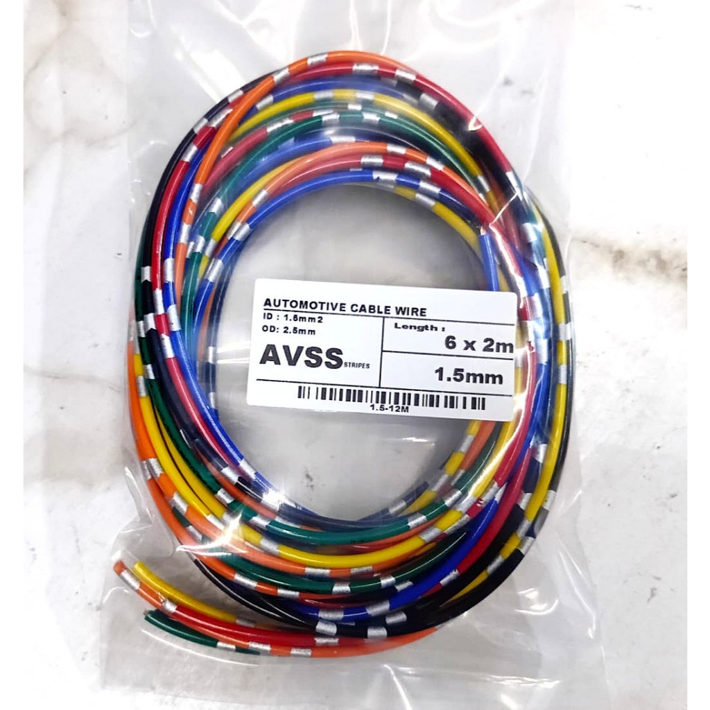 6-color cable package, 1.5 mm dotted cable, 1.5 mm car cable, 1.5mm ...