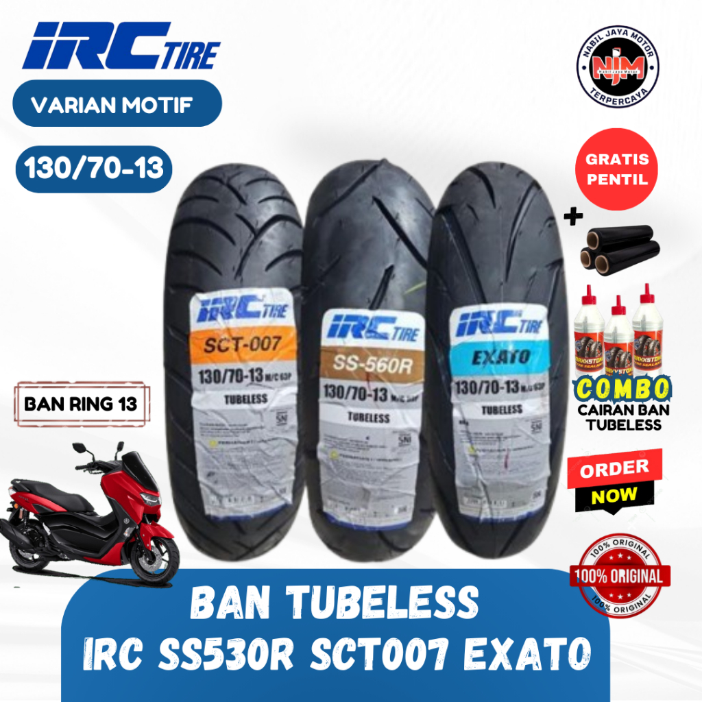 PCX 160 New REAR TIRE 130/70 - 13 IRC SCT-007 STANDARD SIZE